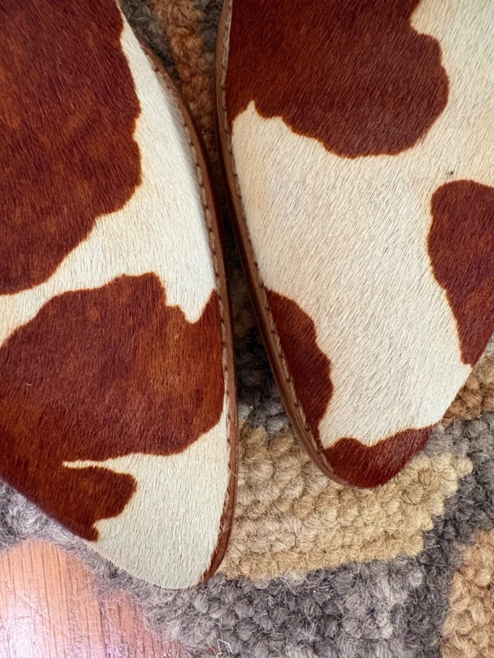 Matisse Caty Brown Cow Spot Heeled Ankle Boots Women's 10 - Picture 6 of 12